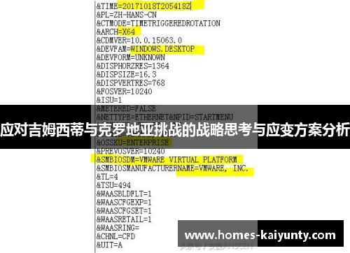 应对吉姆西蒂与克罗地亚挑战的战略思考与应变方案分析